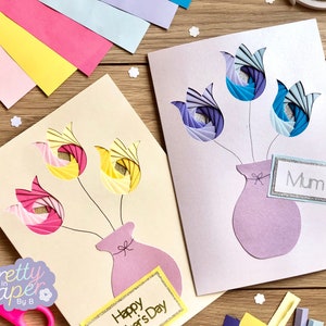 Tulip Iris Folding Pattern Mini PDF & SVG | Beginner Iris Folding ...