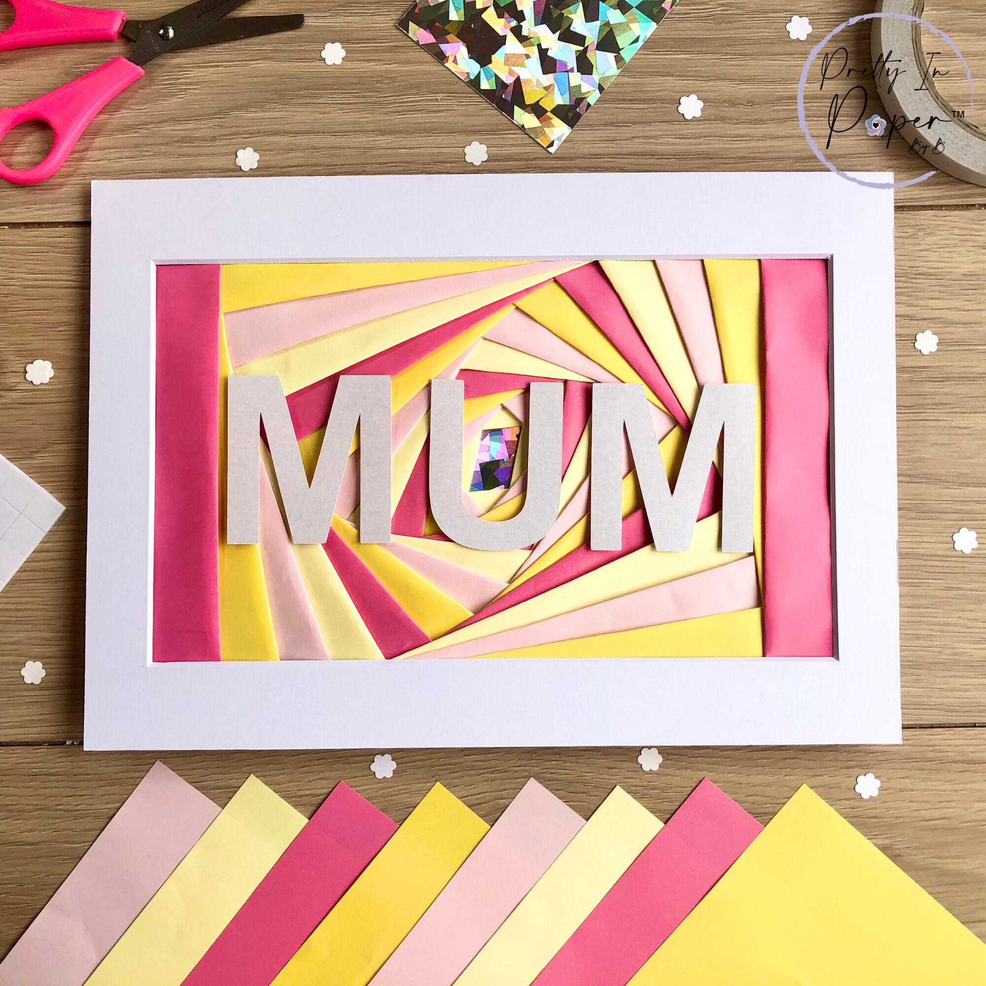 Craft Kit Mother's Day Beginners MUM Art Kit Pink & Etsy