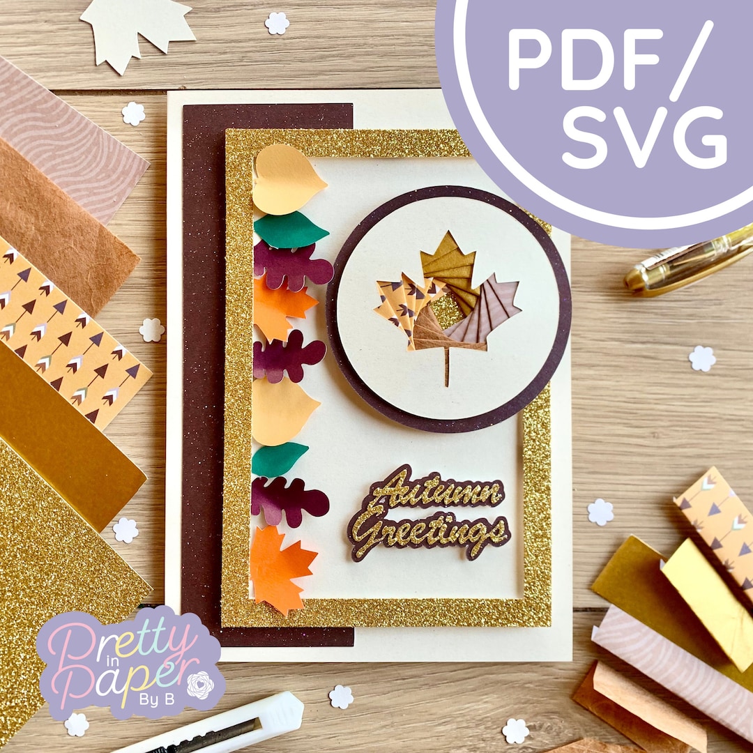 Leaf Iris Folding Pattern Mini PDF & SVG | Beginner Iris Folding ...