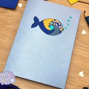 Fish Iris Folding Pattern Mini PDF & SVG | Beginner Iris Folding ...