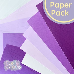 Heather Haze Papierpackung A5, 30 Blatt | Perlmutt-Papierblock | Perlen Kraftpapier Kollektion | Lila Flieder