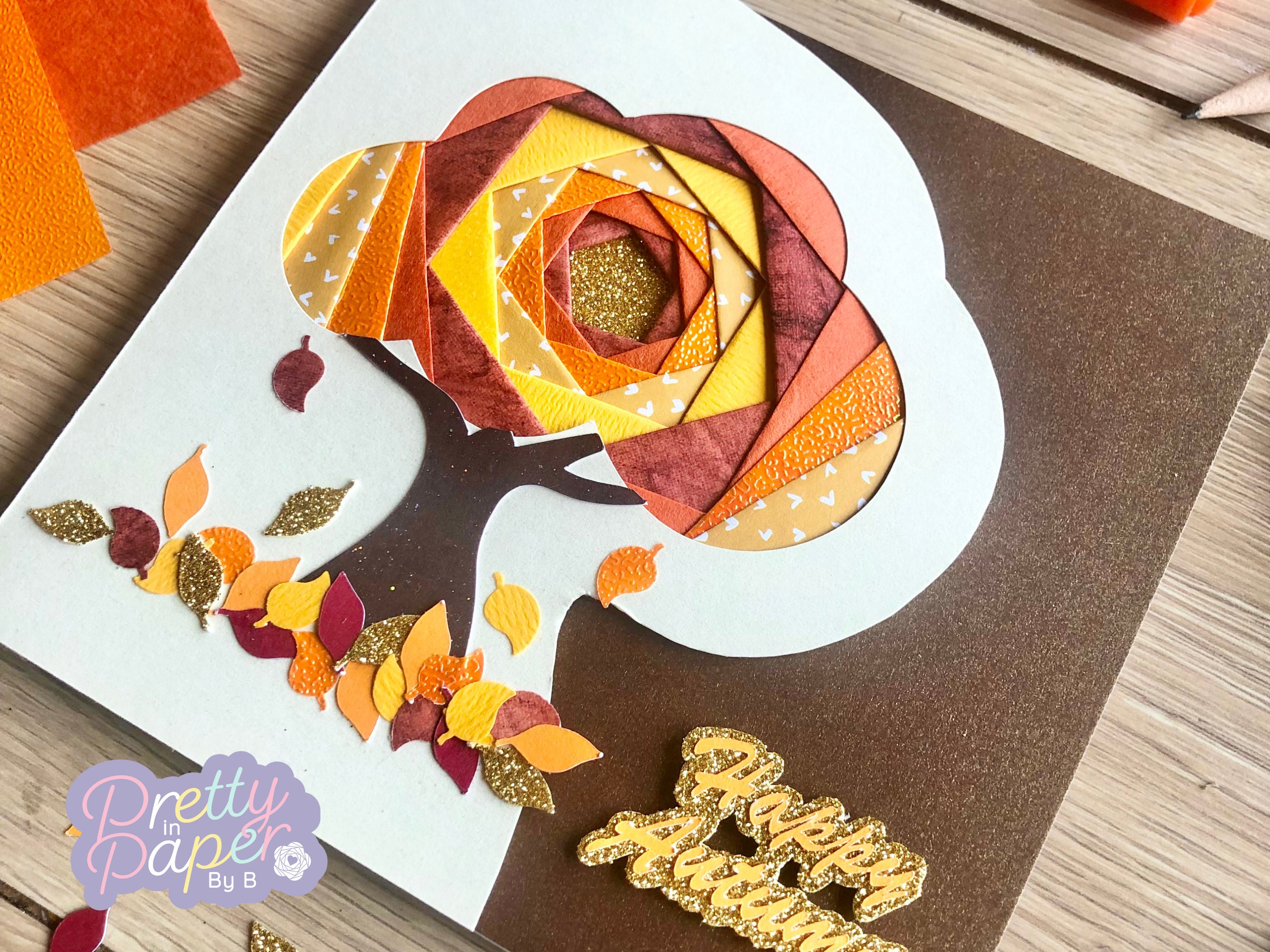 Tree Iris Folding Pattern PDF & SVG | Autumn Beginner Iris Folding ...