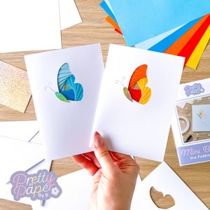 Card Making Kit Butterfly Wing | Mini Iris Folding Card Kit