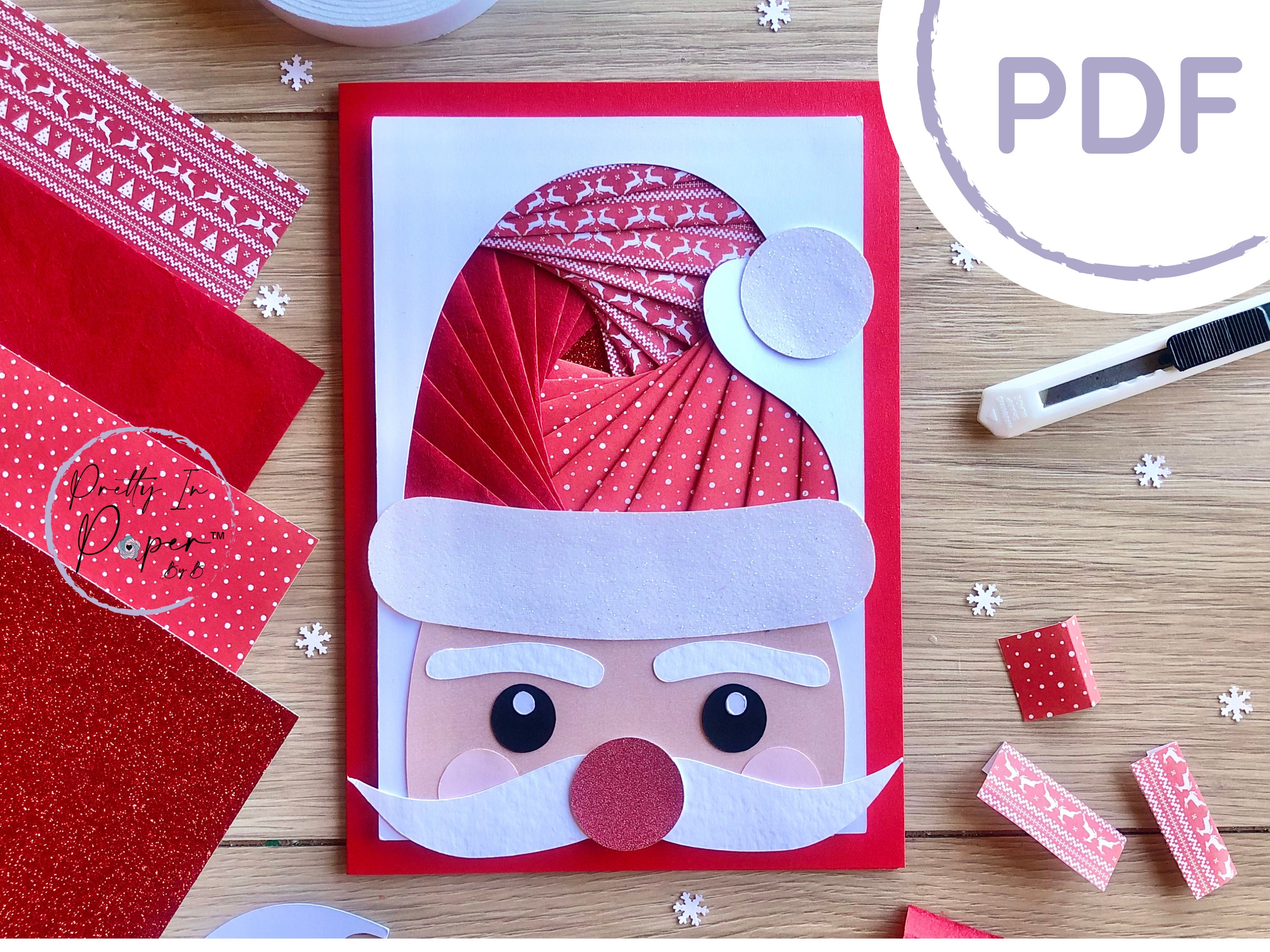 Santa Iris Folding Pattern Reindeer Hat Beginner Iris Folding Pattern PDF Download Christmas Card Making Template Pertaining To Iris Folding Christmas Cards Templates Santa Iris Folding Pattern Reindeer Hat Beginner Iris Folding Pattern PDF Download Christmas Card Making Template Pertaining To Iris Folding Christmas Cards Templates