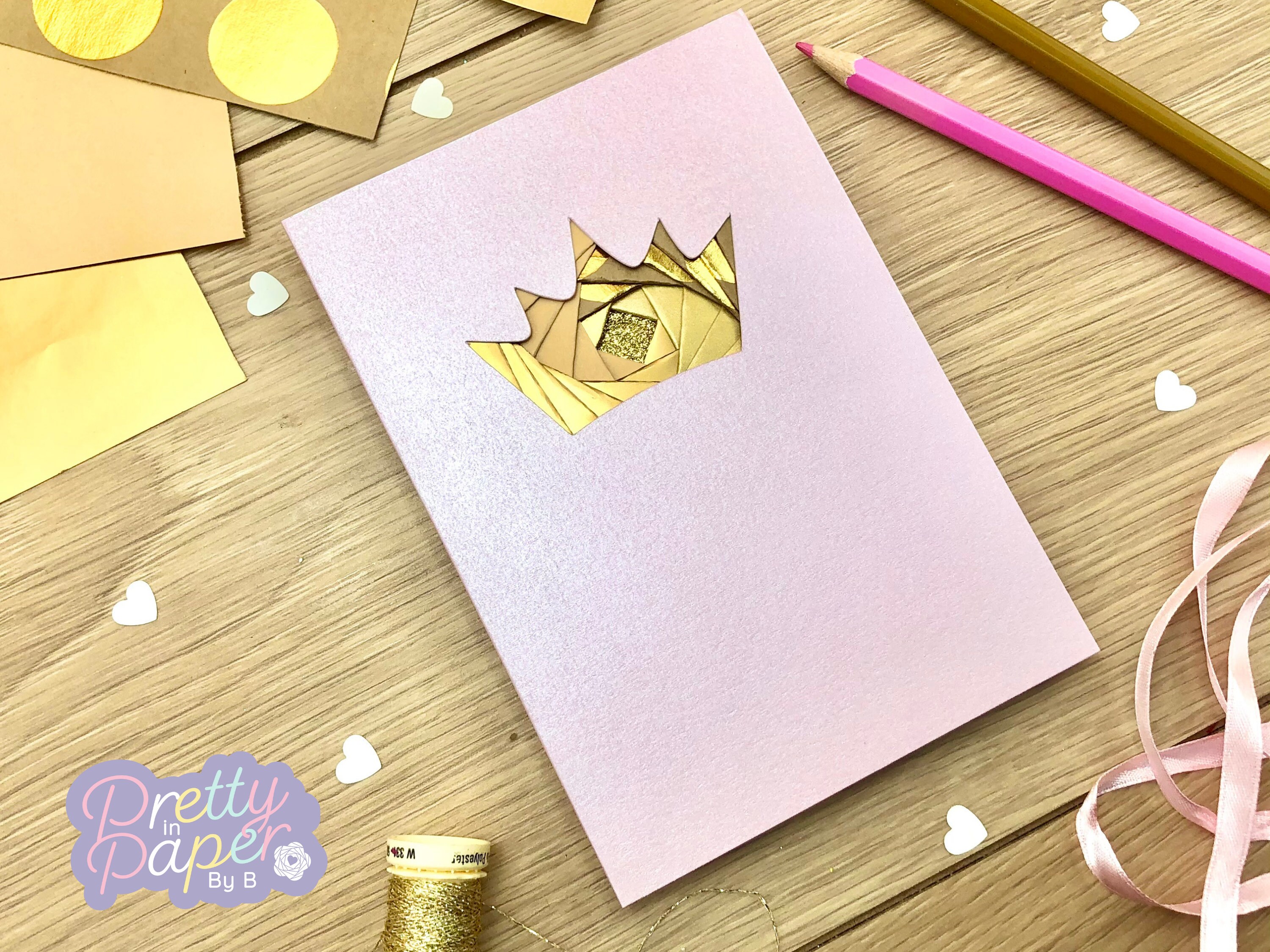 Crown Iris Folding Pattern Mini PDF & SVG Beginner Iris - Etsy