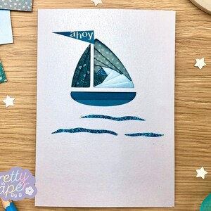 Boat Iris Folding Pattern Mini PDF & SVG | Beginner Printable Download ...