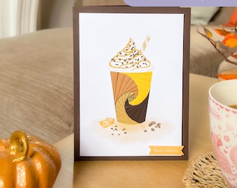 Coffee Flask Iris Folding Pattern PDF & SVG | Beginner Printable Download and Cut File