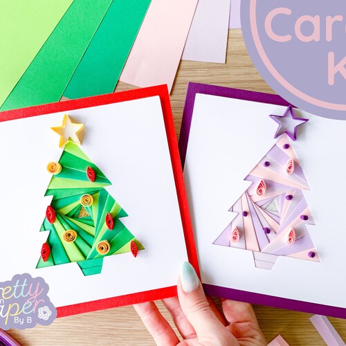 Christmas Card Making Kit Christmas Craft Kit Beginners Etsy UK