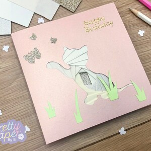 Kitten Iris Folding Pattern PDF & SVG | Cat Intermediate Iris Folding ...