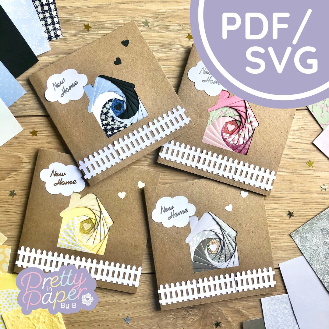House Iris Folding Pattern PDF & SVG | Beginner Iris Folding Pattern ...