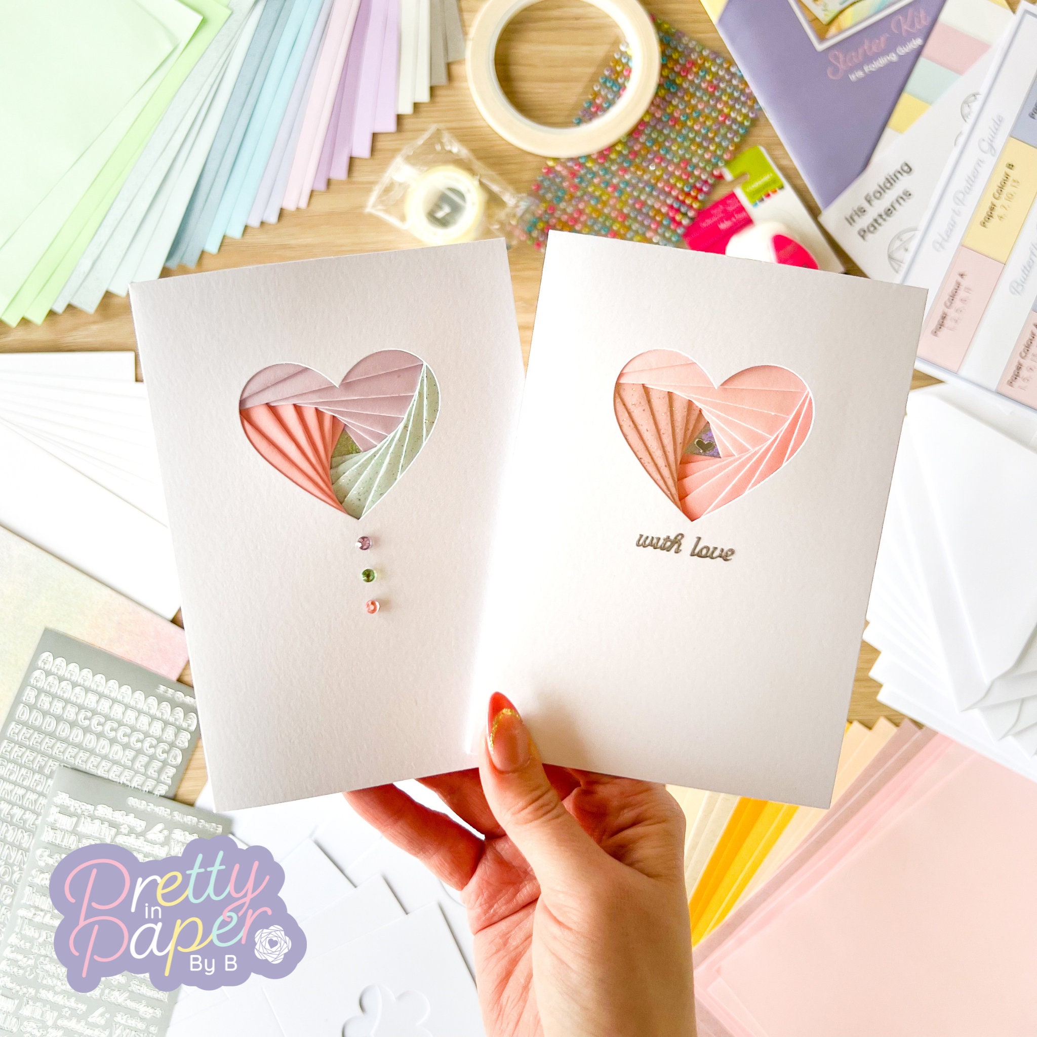 Sweet Summer Card Making Kit, Beginner Kids Iris Folding