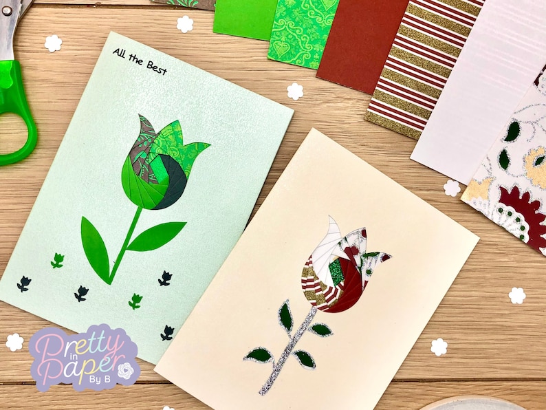 Tulip Iris Folding Pattern Mini PDF & SVG Beginner Iris - Etsy UK