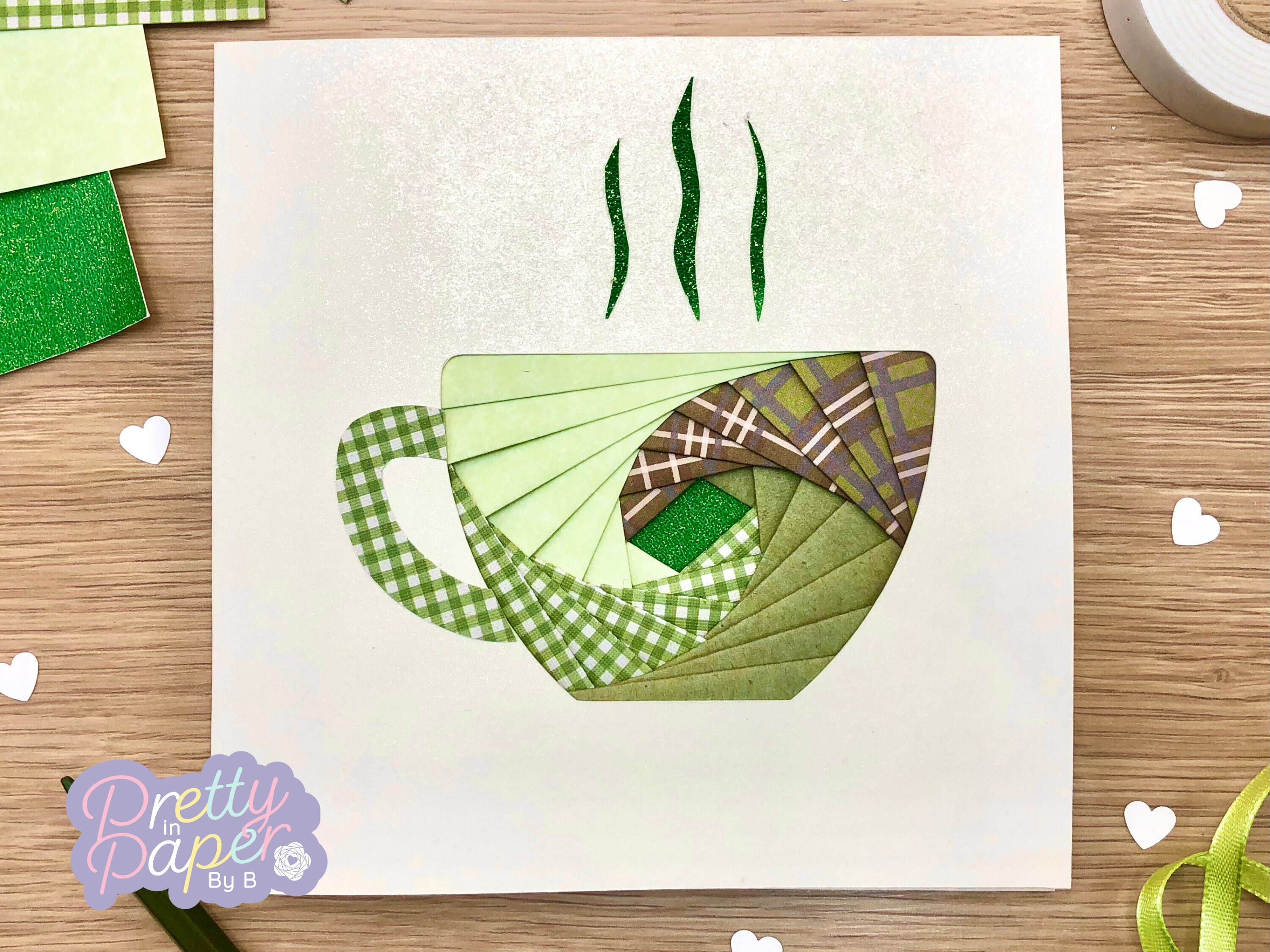 Coffee Cup Iris Folding Pattern PDF & SVG | Coffee Mug Beginner Iris ...