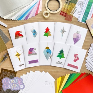 Christmas Collection Iris Folding Card Making Kit | Beginner Xmas Card ...