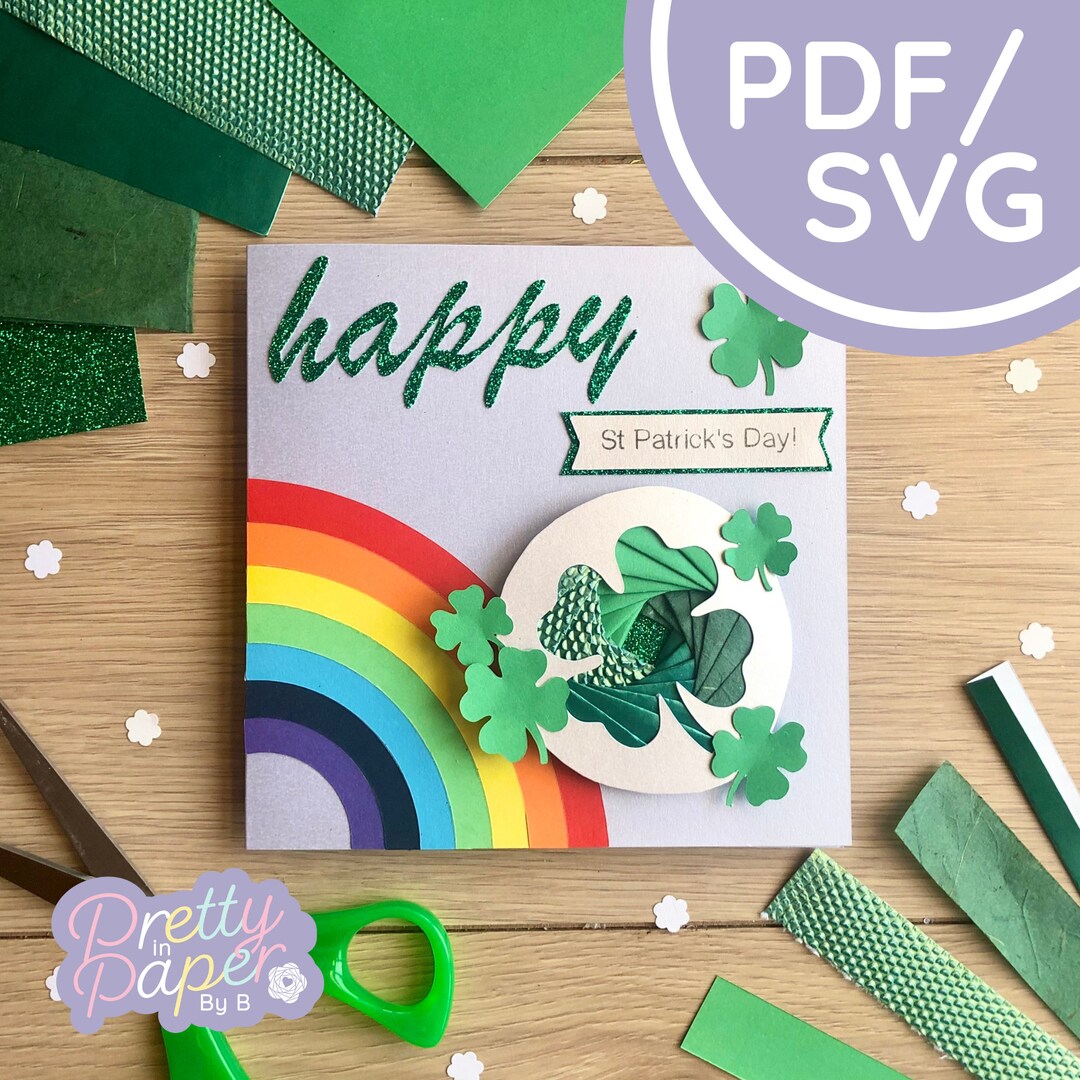 Clover Iris Folding Pattern Mini PDF & SVG | Leaf Beginner Iris Folding ...