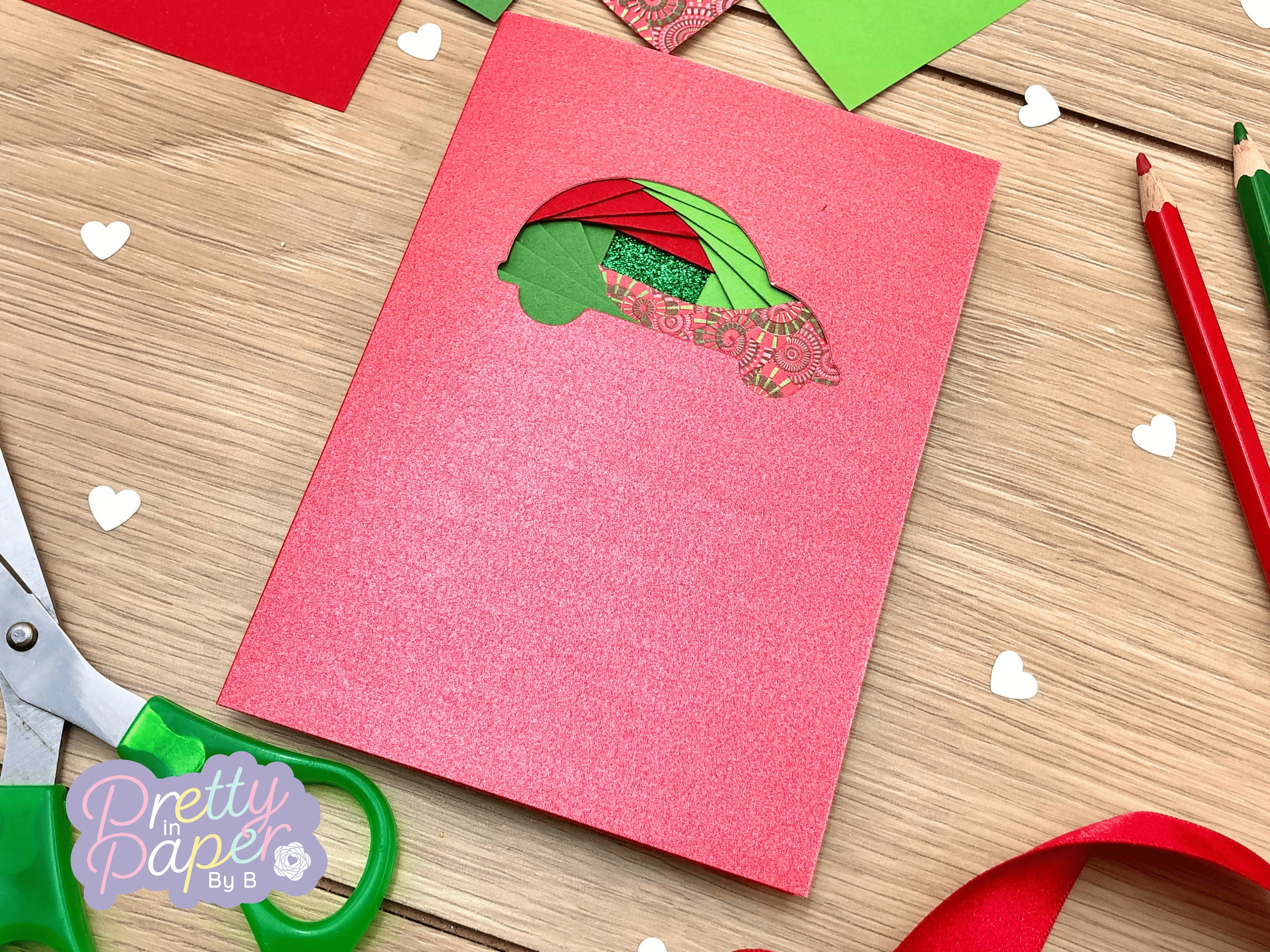 Car Iris Folding Pattern Mini PDF & SVG | Beginner Iris Folding Pattern ...