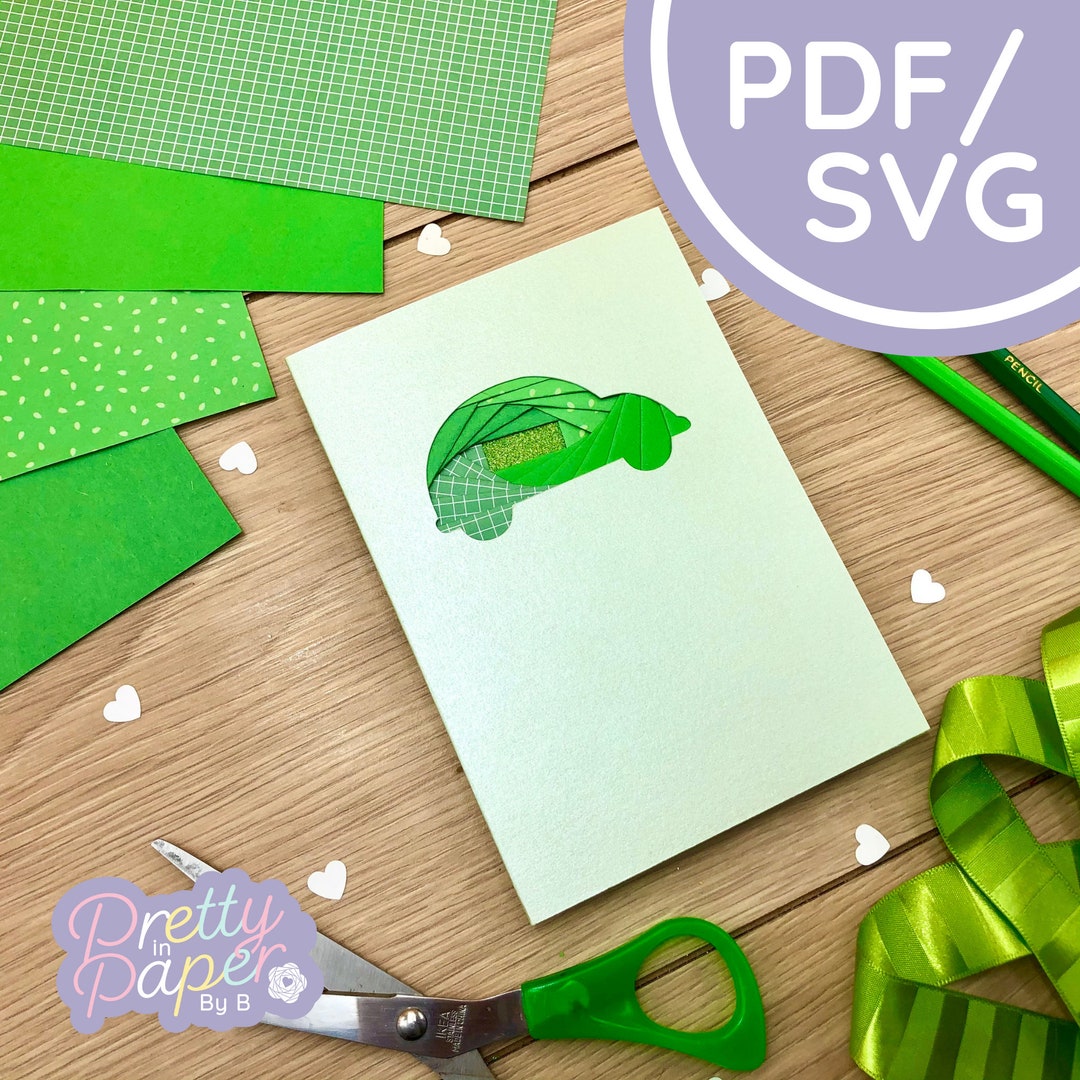 Car Iris Folding Pattern Mini PDF & SVG | Beginner Iris Folding Pattern ...