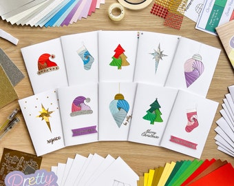 Classic Christmas Iris Folding Card Making Kit | Family Craft Kit