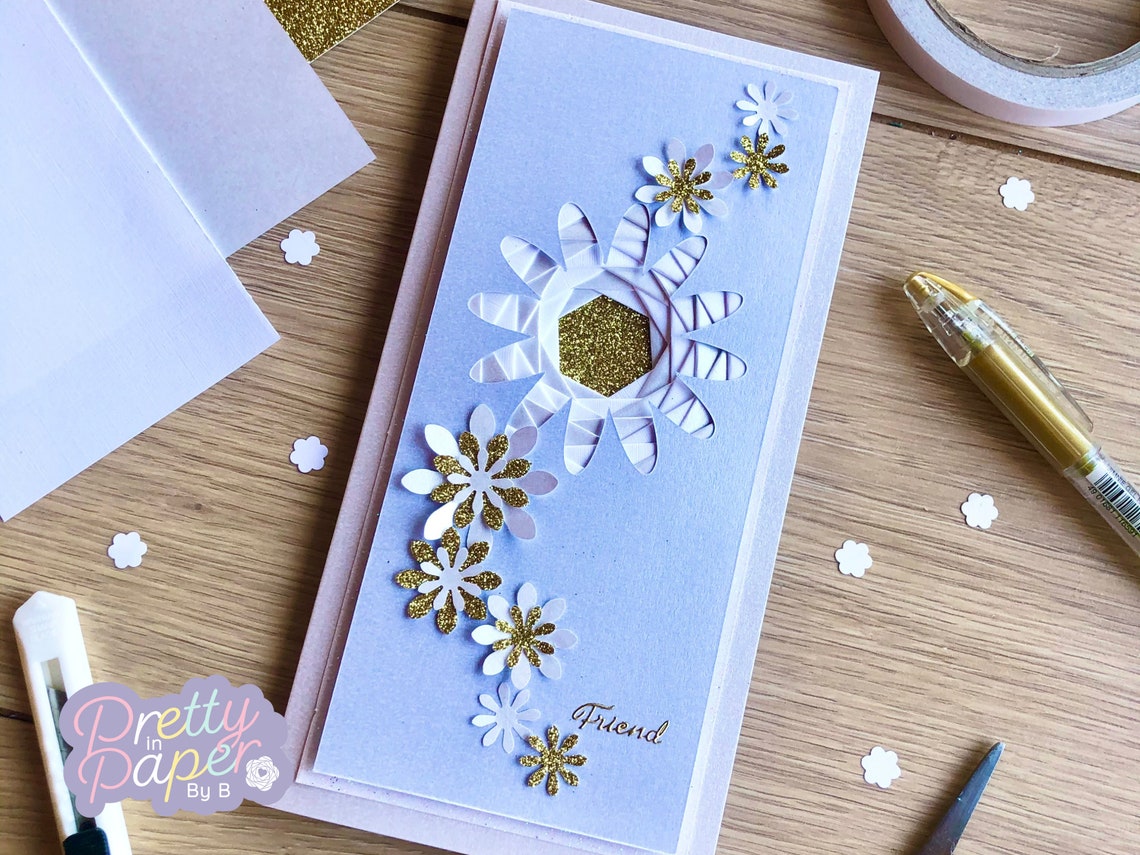 Daisy Iris Folding Pattern PDF & SVG | Flower Intermediate Iris Folding ...
