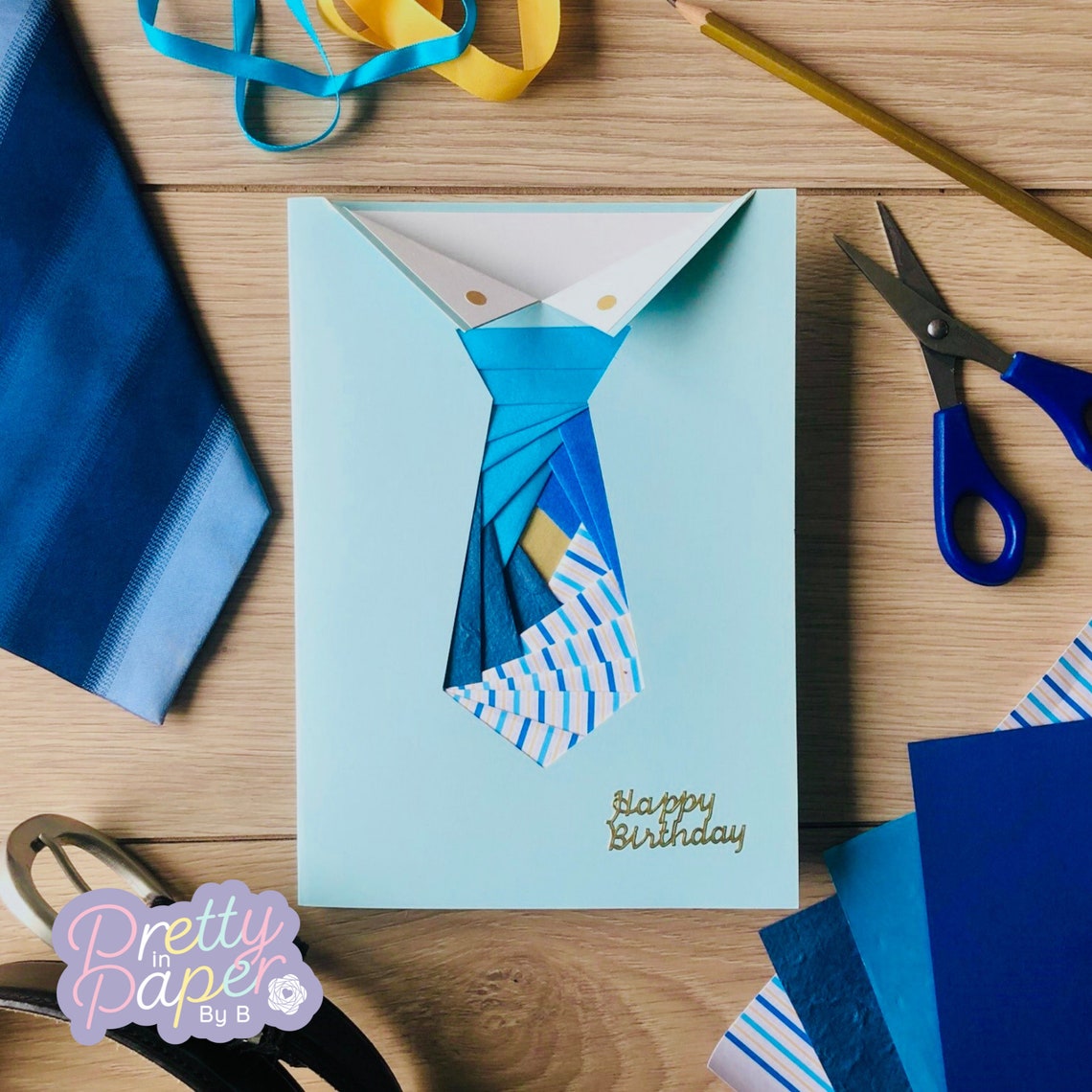 Tie Iris Folding Pattern PDF & SVG | Beginner Iris Folding Pattern ...