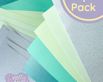 Sea Breeze Paper Pack A5, 30 Blatt | Perlmutt-Papierblock | Sparkle Craft Papierkollektion | Grün