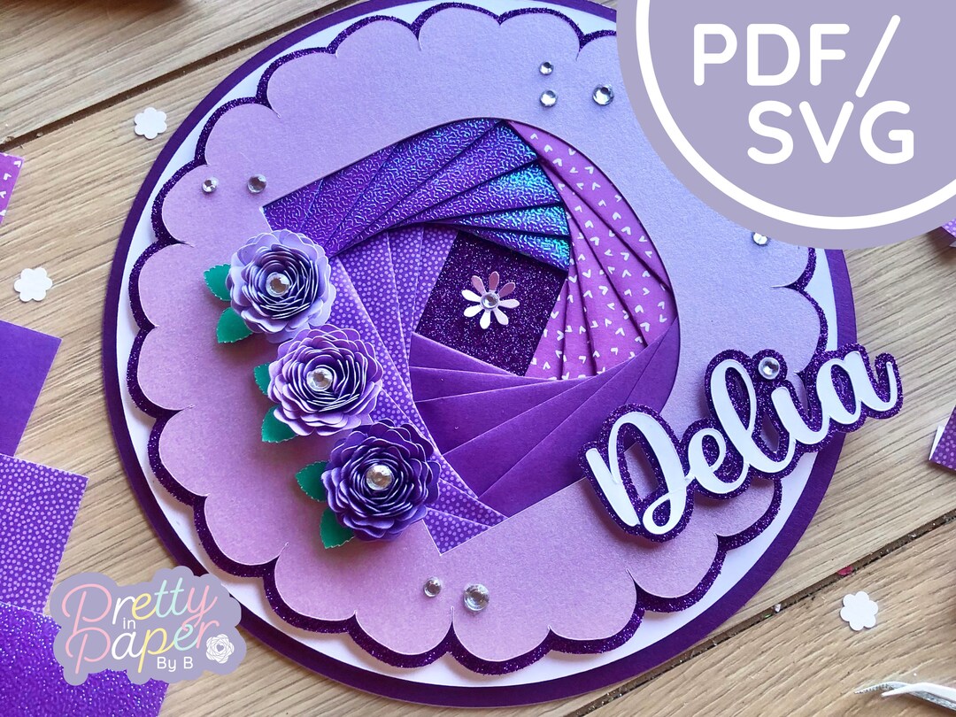 Letter D Iris Folding Pattern PDF & SVG Alphabet Beginner - Etsy Portugal