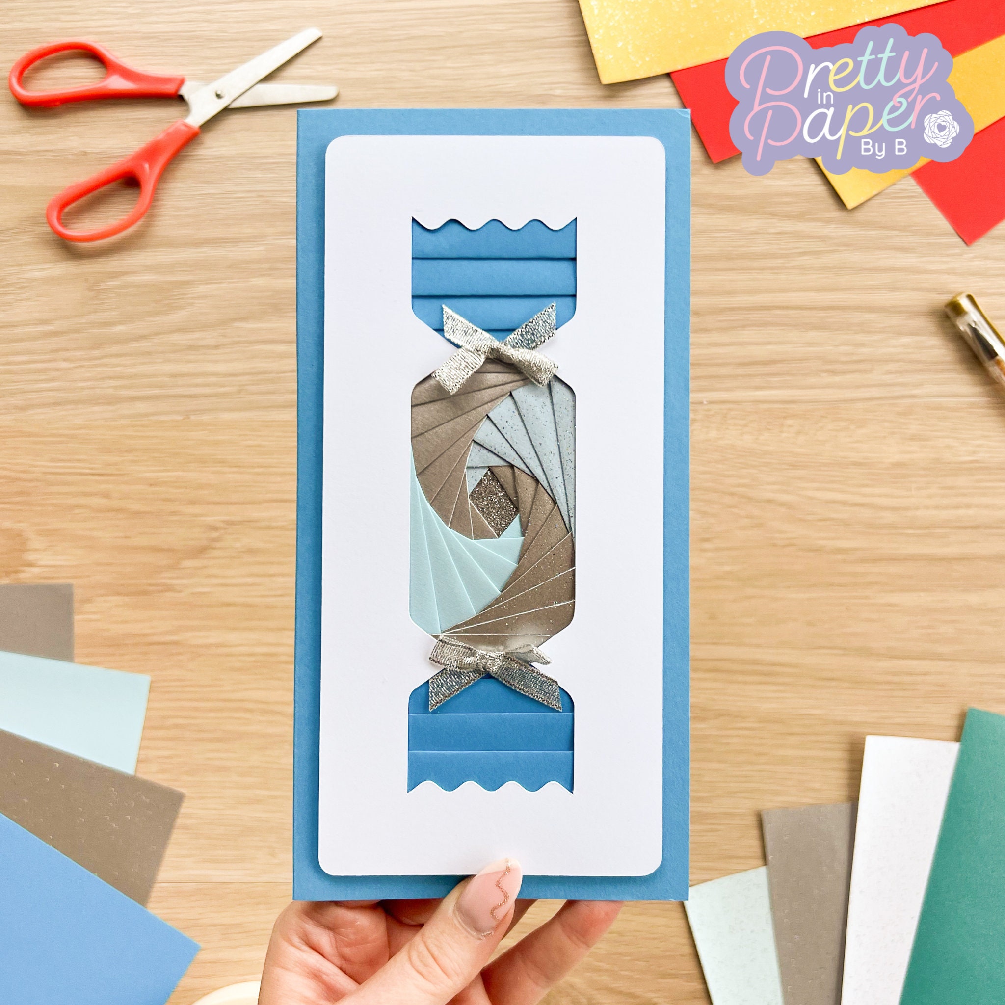 Cracker Iris Folding Pattern PDF & SVG | Beginner Christmas Iris ...
