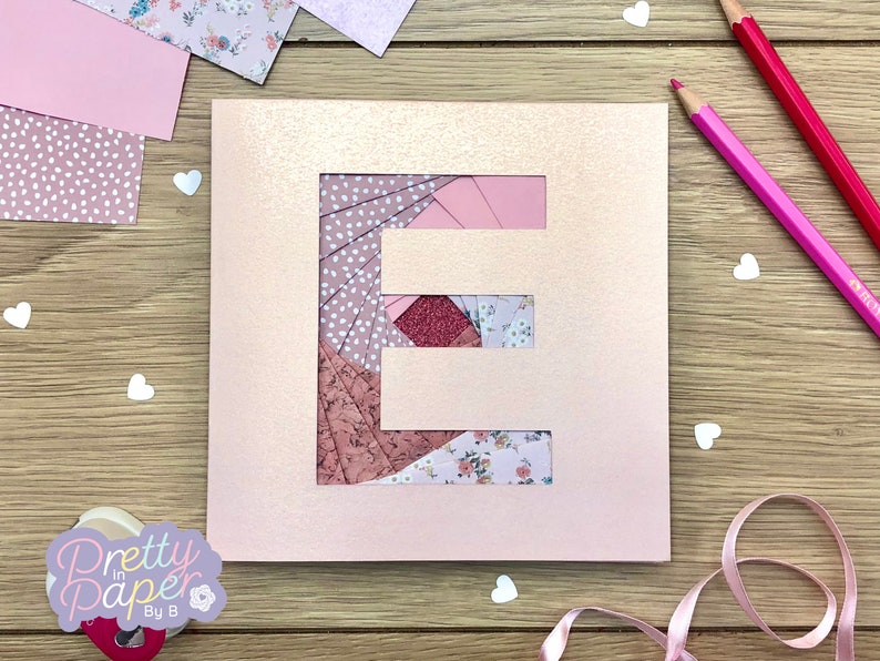 Letter E Iris Folding Pattern PDF SVG Alphabet Etsy