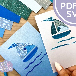 Boat Iris Folding Pattern Mini PDF & SVG Beginner Printable - Etsy UK