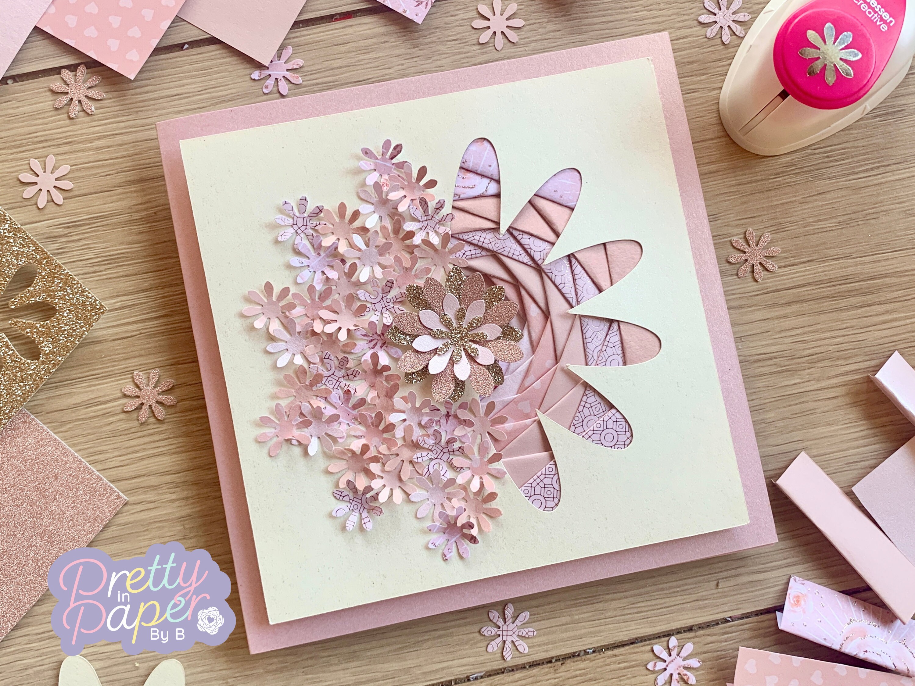 Daisy Flower (half) Iris Folding Pattern PDF & SVG | Flower ...