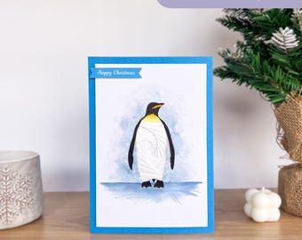 Emperor Penguin Iris Folding Pattern PDF & SVG | Intermediate Printable Download and Cut File