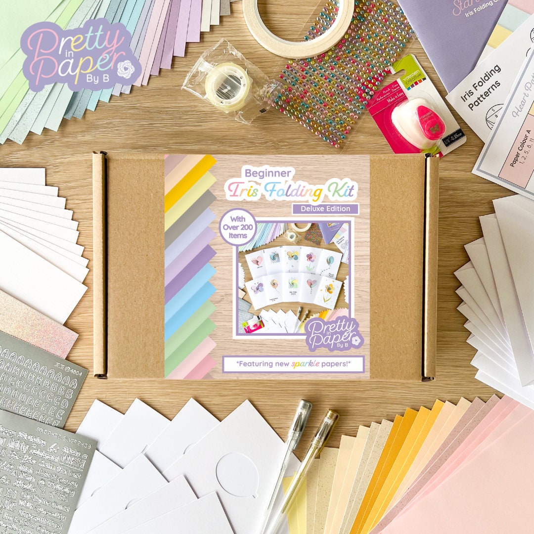 Beginner Iris Folding Card Making Kit Deluxe Edition Craft Etsy Australia