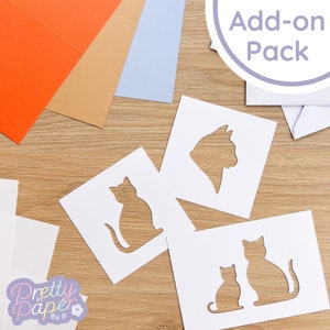 PACOTE ADICIONAL extensão para Craft for Cats Card Making Kit | Aberturas extras, espaços para cartões, envelopes, papel para inserir