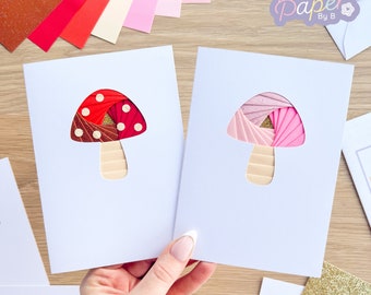 Card Making Kit Toadstool | Mini Iris Folding Card Kit