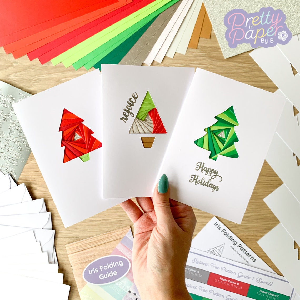 Christmas Card Making Kit Christmas Craft Kit Beginners Etsy UK