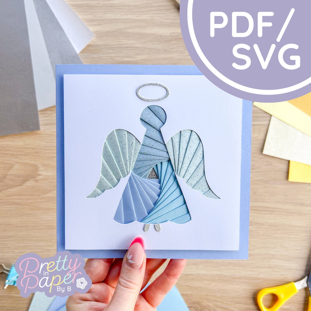 Angel Iris Folding Pattern PDF & SVG | Christmas Angel Beginner ...