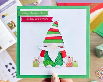 Short Hat Gonk Iris Folding Pattern PDF & SVG | Beginner Printable Download and Cut File
