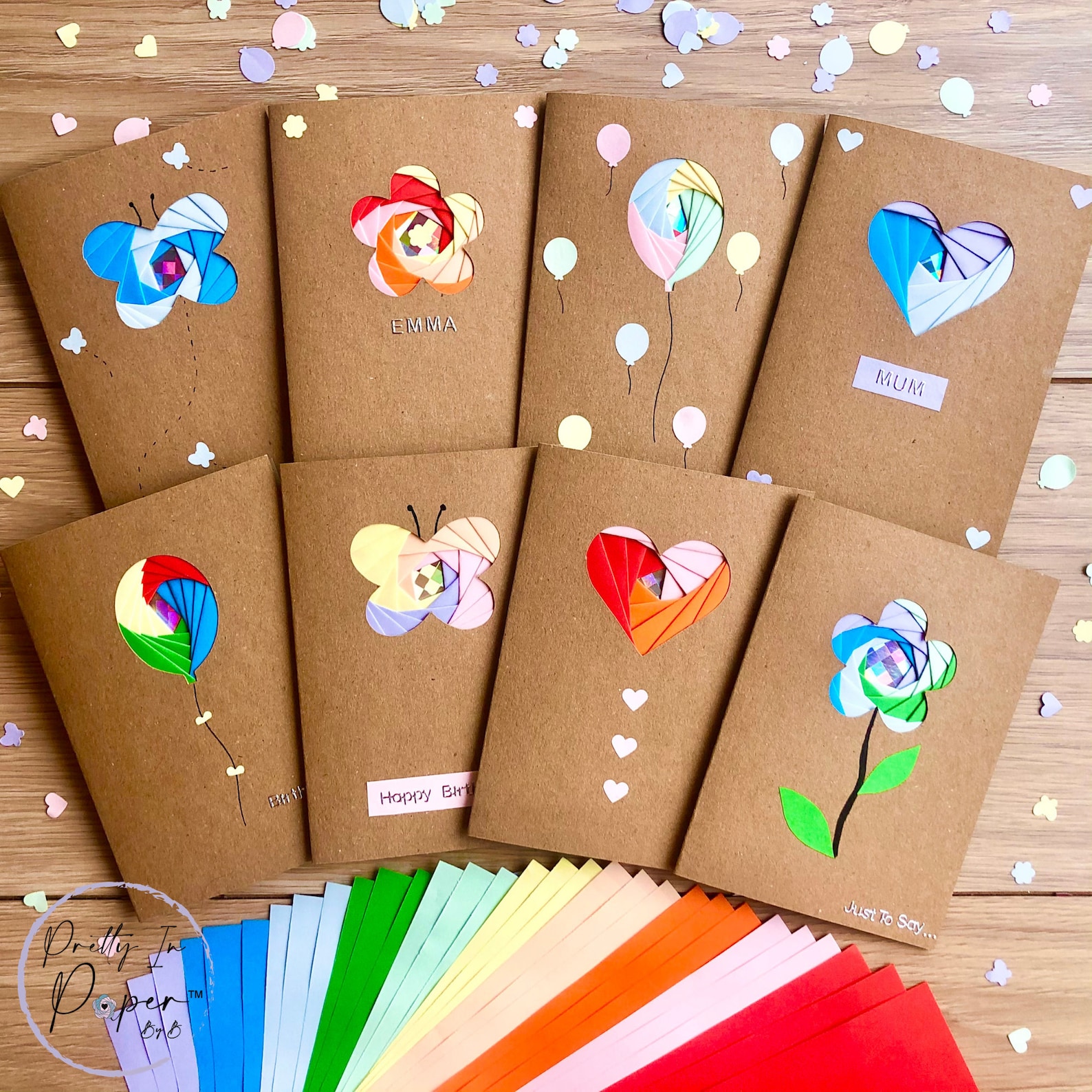 Card Kit Iris Folding Starter Craft Kit Beginners Card Etsy