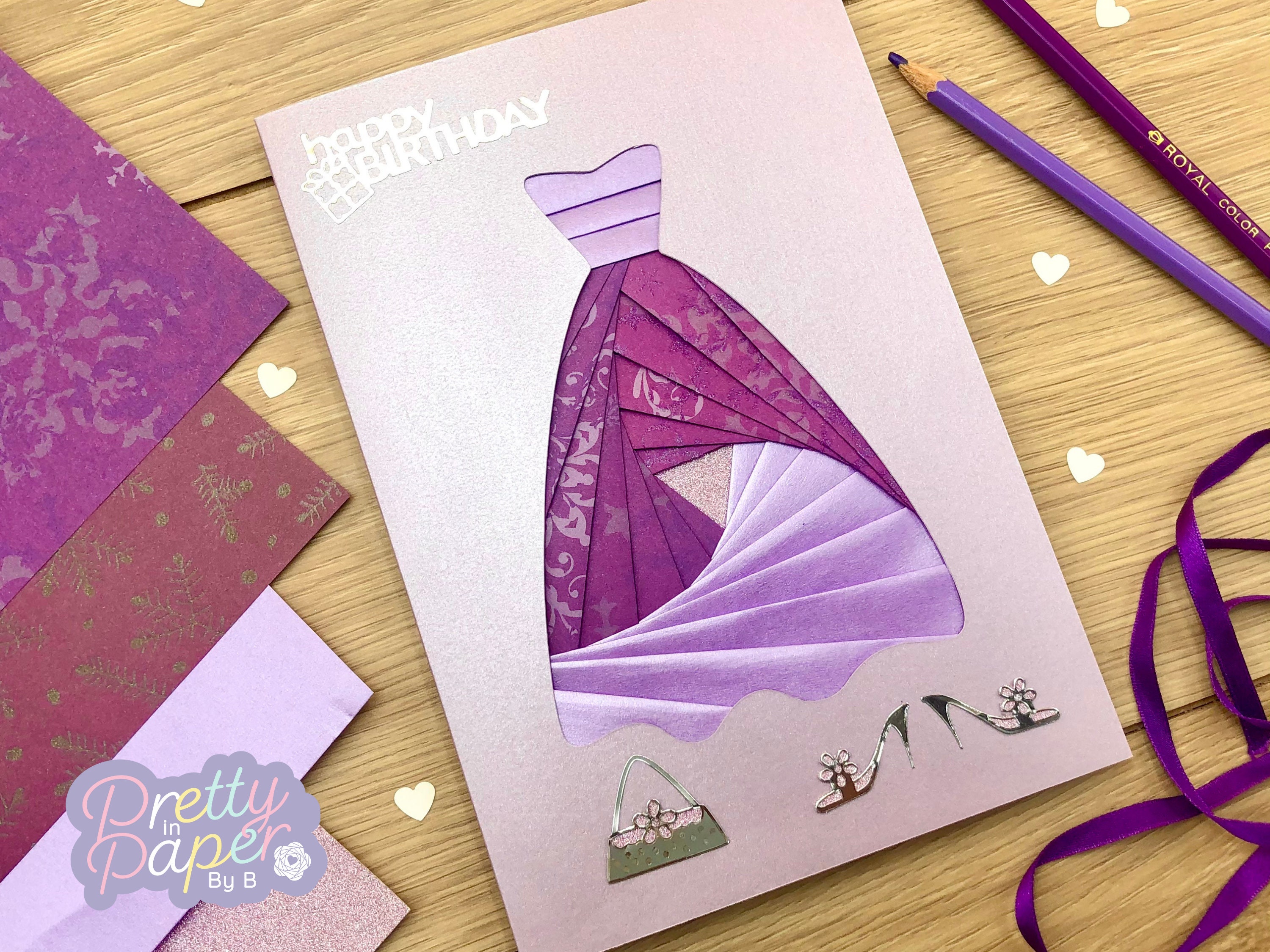 Dress Iris Folding Pattern PDF & SVG | Beginner Iris Folding Pattern ...