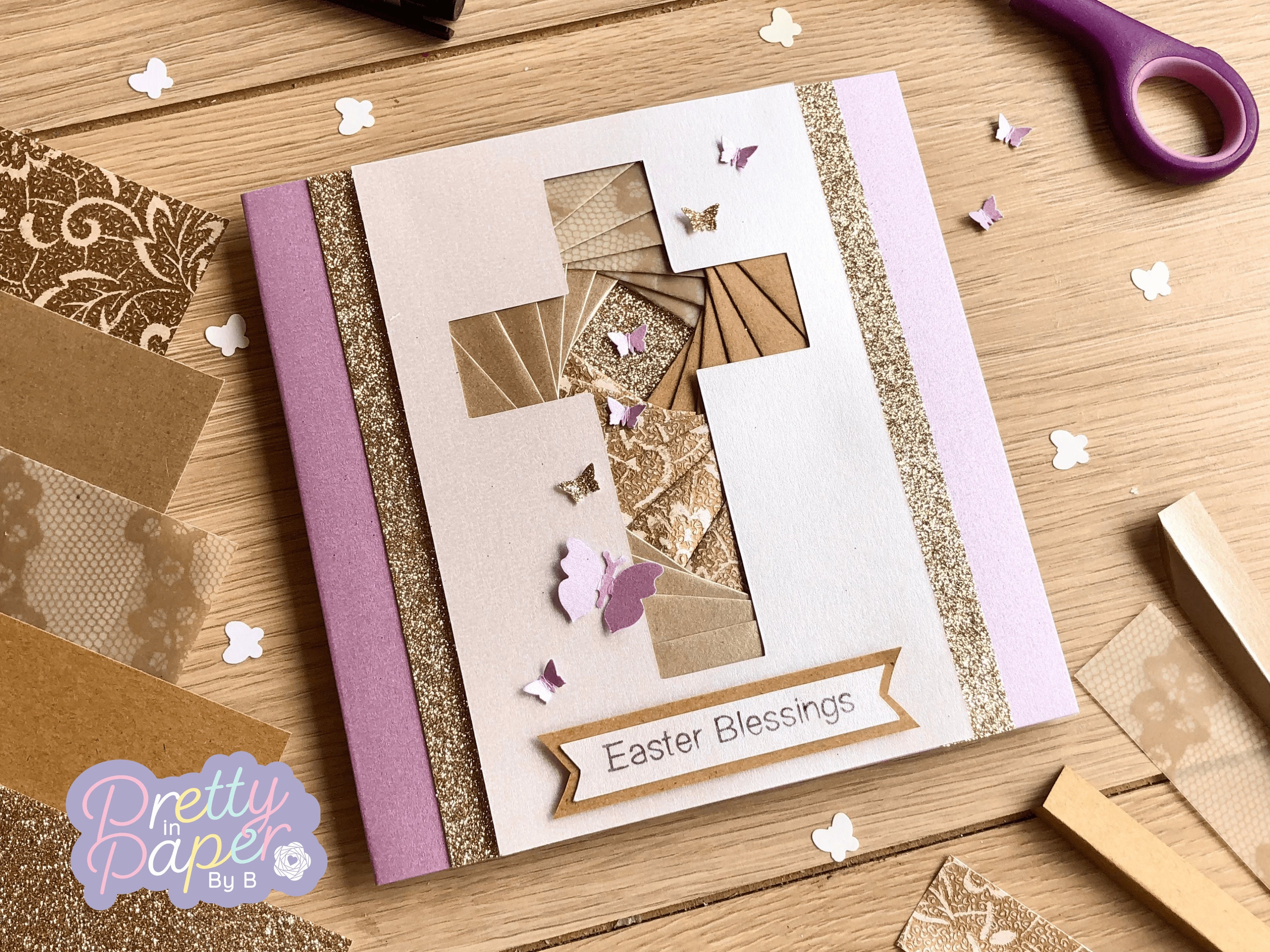 Cross Iris Folding Pattern PDF SVG | Beginner Iris Folding Pattern ...
