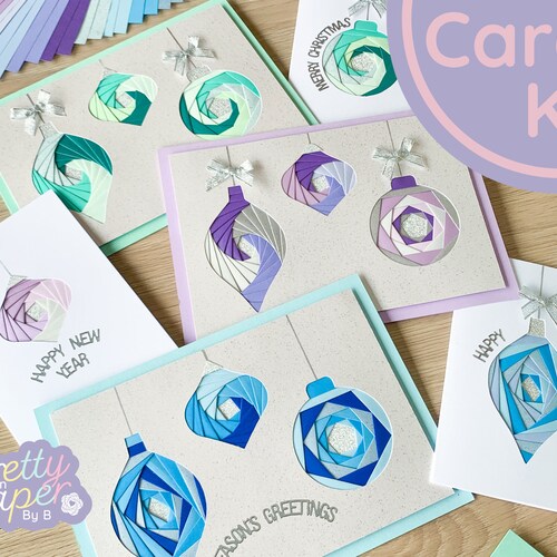 Christmas Card Making Kit Christmas Craft Kit Beginners Etsy UK