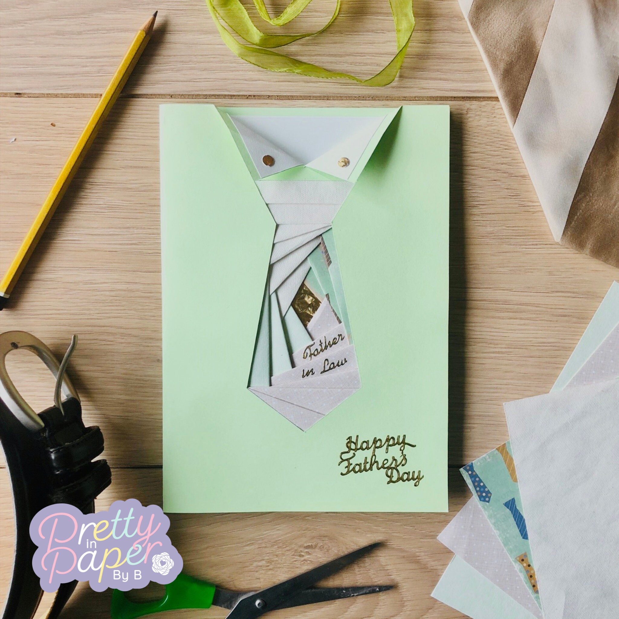 Tie Iris Folding Pattern PDF & SVG | Beginner Iris Folding Pattern ...
