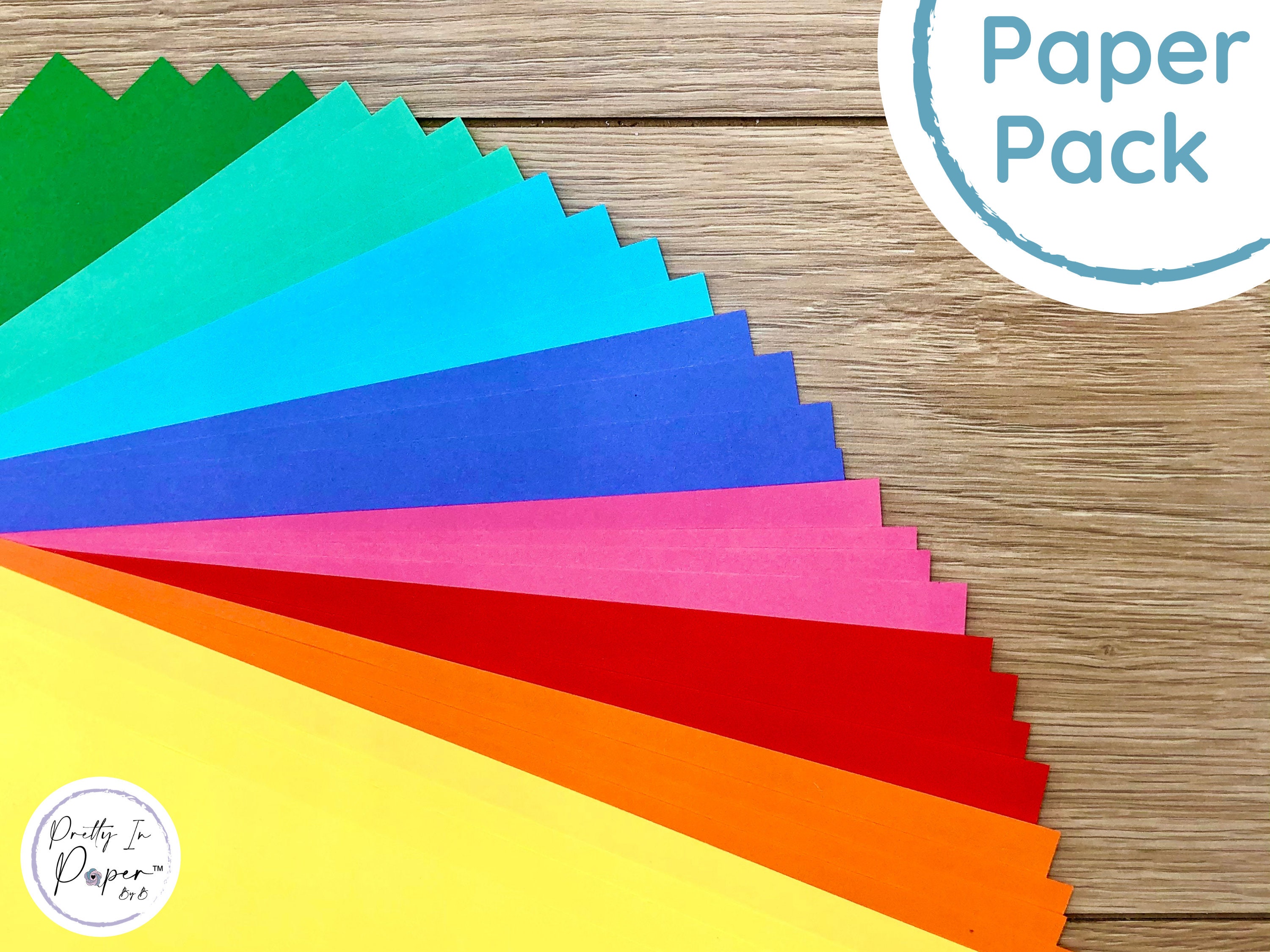 Bright Paper Pack Coloured Paper Pad A4 Paper Collection Etsy