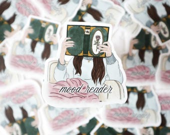 Mood Reader Bookish Vinyl Sticker