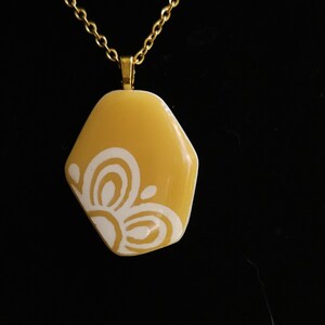 Butterfly Gold quarter flower necklace