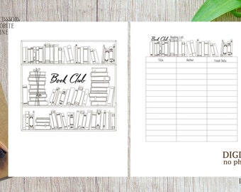 Book Club Planner - Etsy