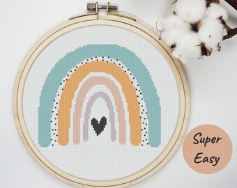 Boho Cross Stitch Etsy