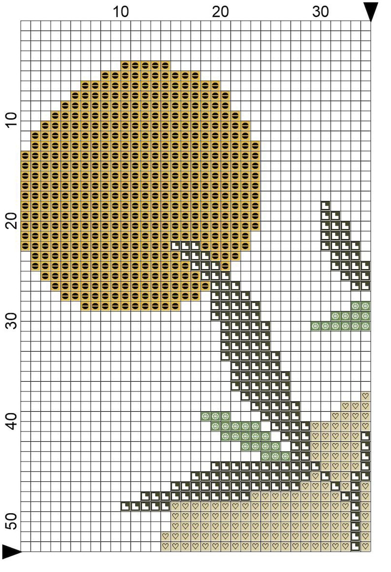 Simple Tree branch cross stitch pattern PDF. Botanical cross | Etsy