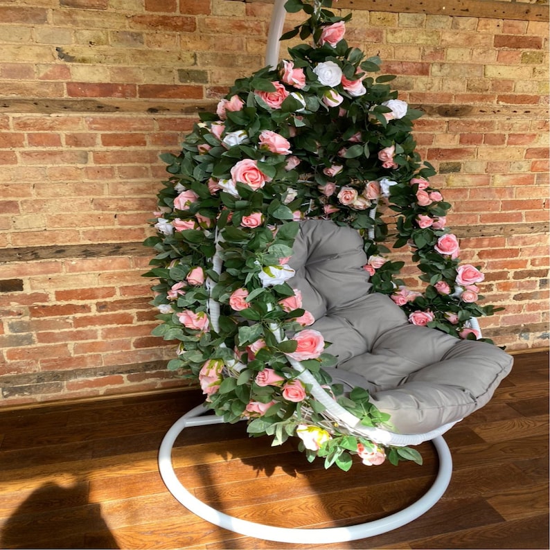 Floral Egg Chair Swing Event Decor Instagram moment Swing | Etsy