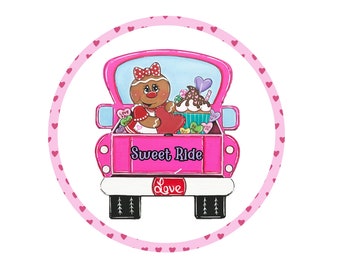 Sweet Ride sign, Pink truck sign